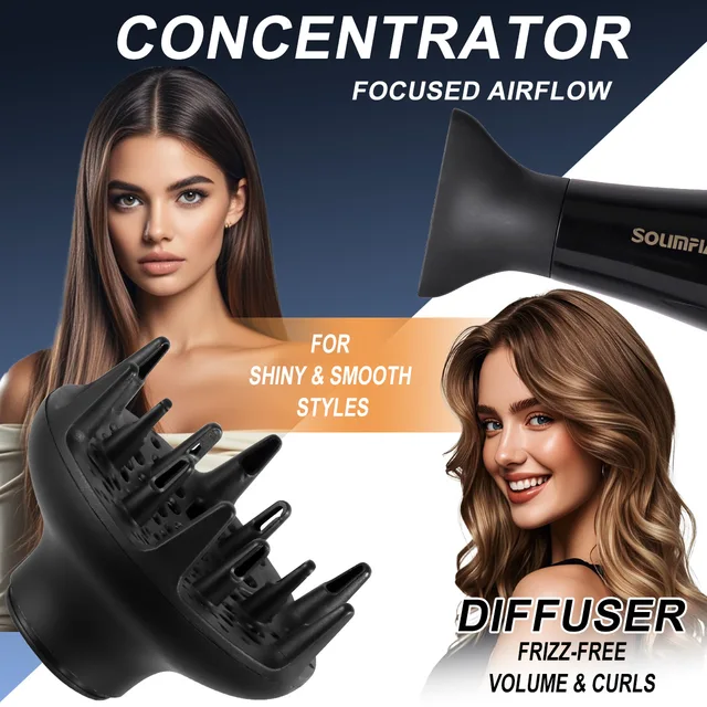 Asciugacapelli professionale a 6 livelli per salone di grado industriale, asciugatura rapida, strumento per lo styling dei capelli ad alta temperatura, barbecue per la casa 5