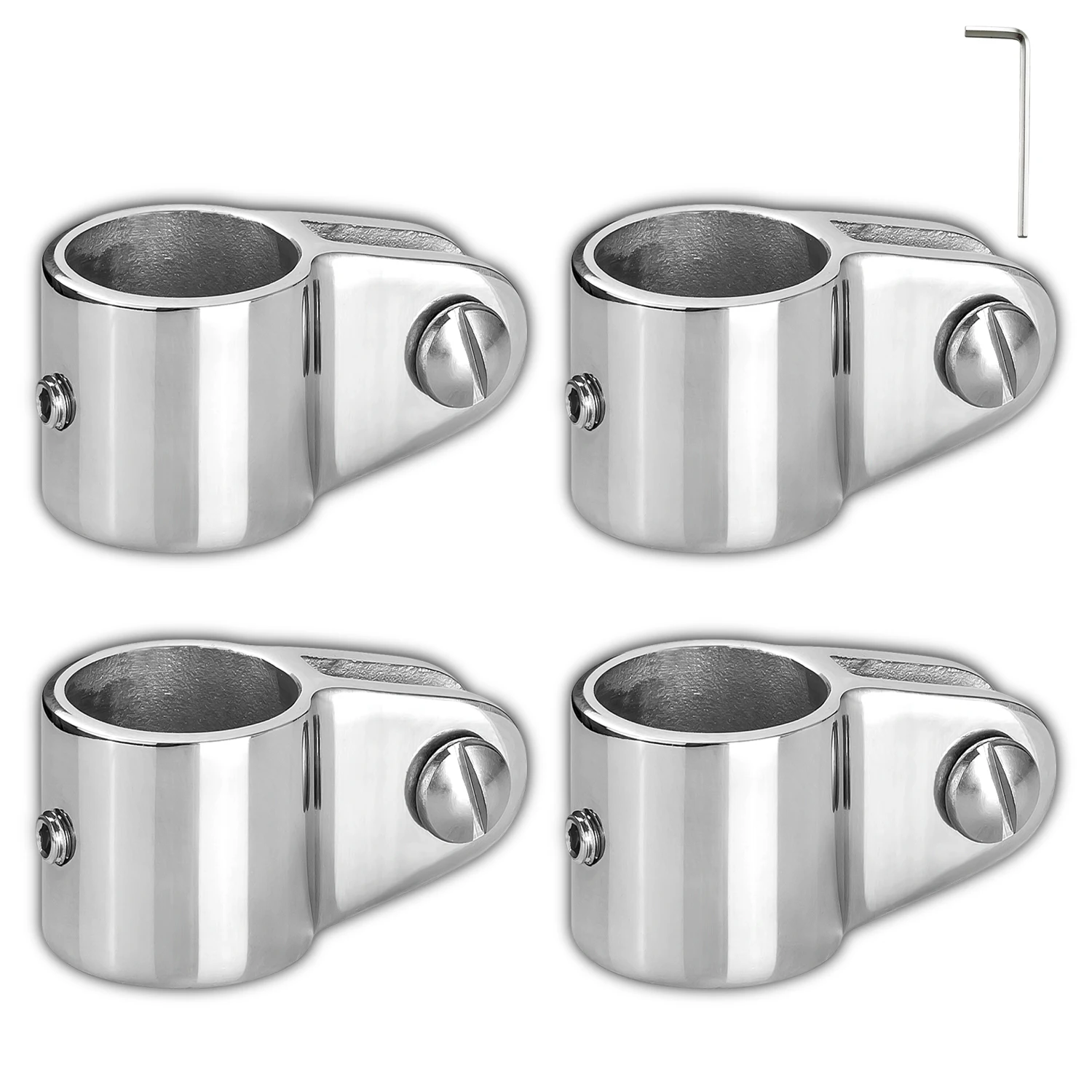 Marine Grade Bimini Top Jaw Slide 316 Stainless Steel Fit for 1-1/4"(32 mm）OD Round Tube, Heavy Duty Boat Hardware