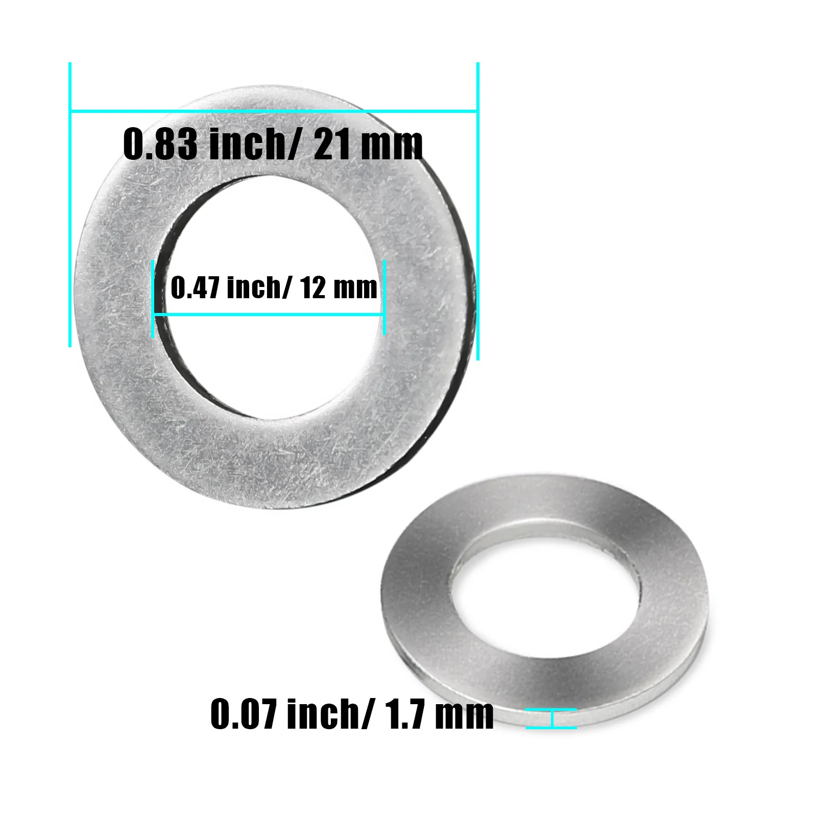 Oil Drain Plug Gasket 100PCS 12mm Oil Drain Plug Gasket Crush Washer Seals Rings Hole For Toyota For Scion Lexus
