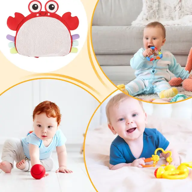 Baby Floor Play Mat Soothing Baby Gyms Play Mat Cartoon Patterns Sensory Soothing Beads Learning Toy For Birthday Outdoor 4