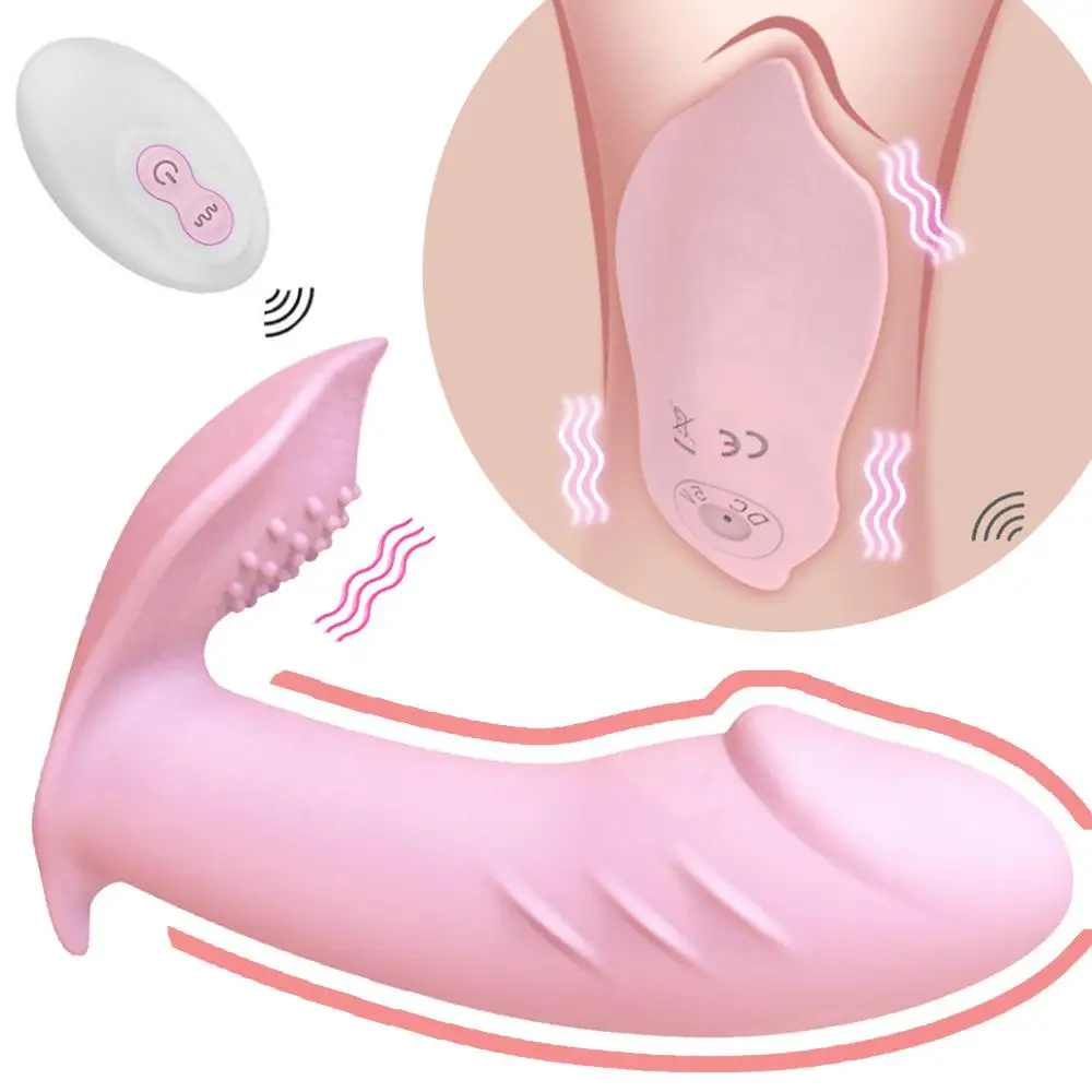 Invisible Butterfly Wearable Dildos Vibrator For Women G-spot Vagina Clitoris Stimulator Adult Toys Sex Toys for Women 18