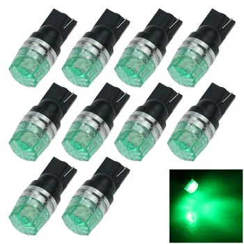 10x Green Car T10 W5W Tail Bulb Clearance Lamp 2 Emitters 5630 SMD LED 147 152 158 12961 A119-G 1
