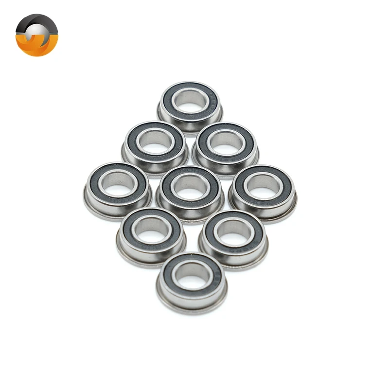 

10Pcs Flanged bearings F688-2RS LF-1680DD 8x16x5mm F688RS Miniature Flange Deep Groove Ball Bearing