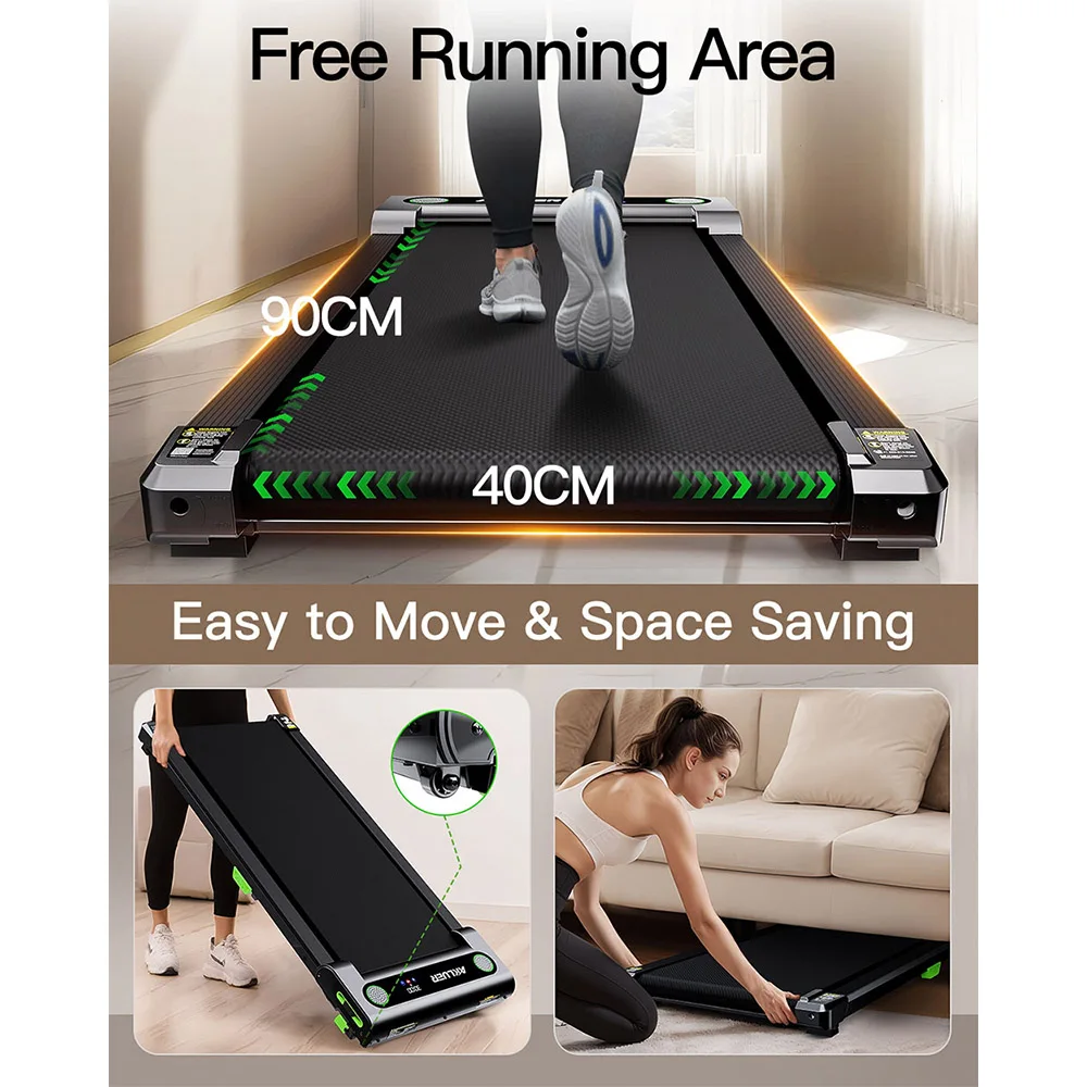 Ултрамощна бягаща пътека за ходене с наклон Akluer 480L-A Walking Pad, 2.5HP, 150кг капацитет - Image 3