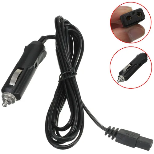 미니 냉장고 2 핀 리드 케이블 플러그 와이어 전원 코드, 전기 쿨러 박스, 2m 12V DC 교체 3