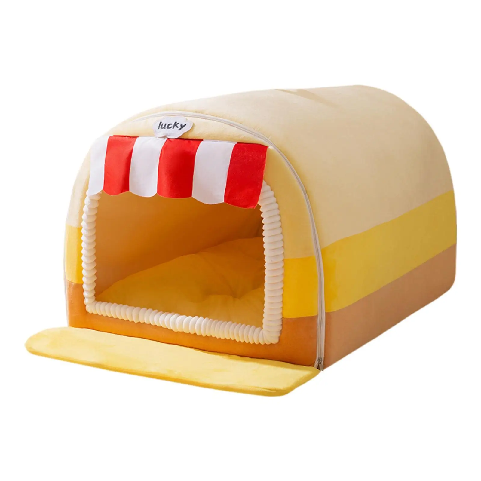 Warm Dog House Removable & Washable Soft and Comfortable Windproof Portable House for Indoor Home Use Pup Kitty Small Sized Pets