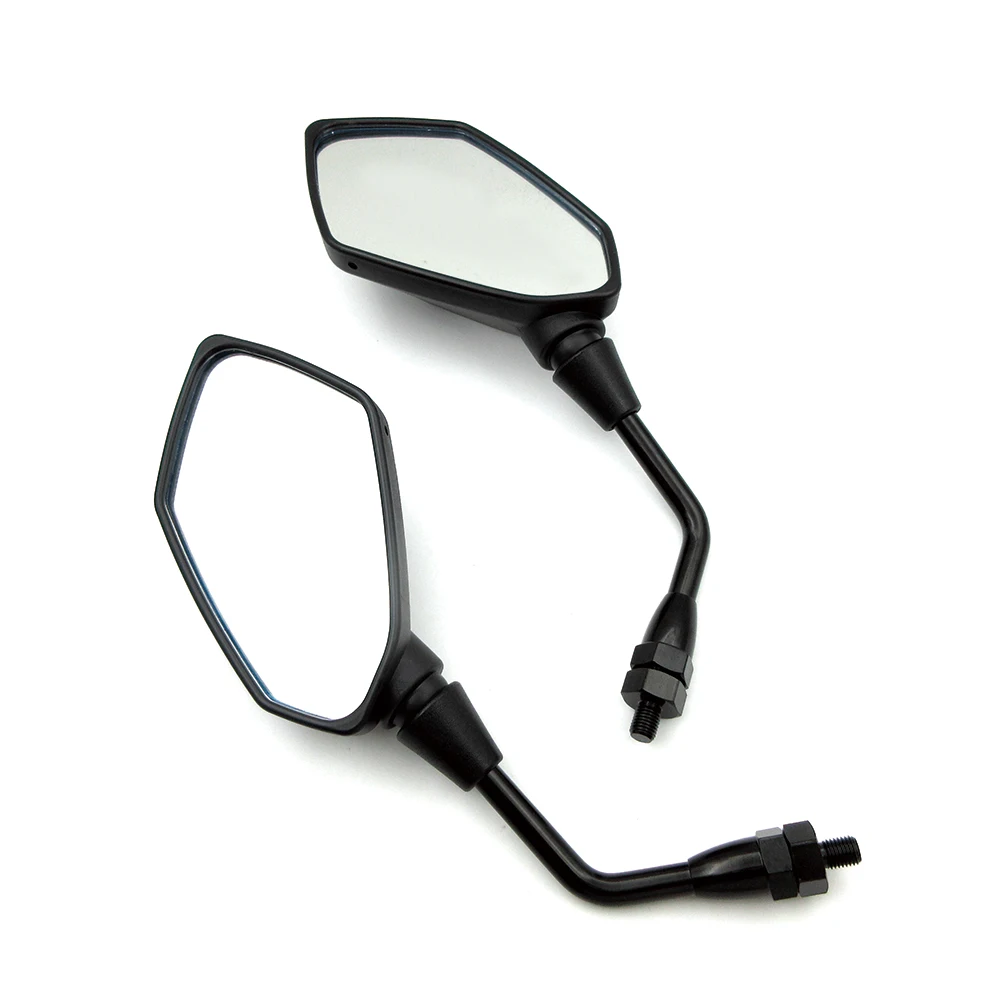 Motorcycle Rear View Mirror Black Plastic Scooter Rearview Side Mirrors For Kawasaki Z750 Z 750