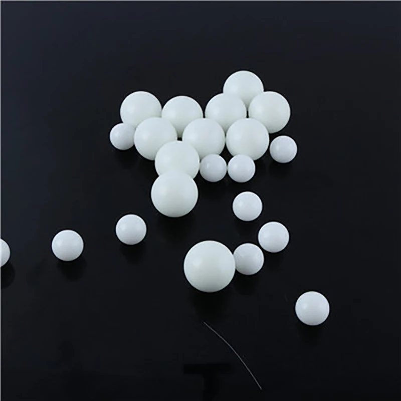 Branco Pom plástico bola de precisão, bola sólida, 2 2,38 2,5 2,778 3 3,175 3,969 4 4,5 4,763 5 5,556 6 6,35 6,95 7mm a 25,4mm, 50pcs