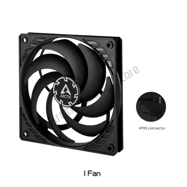 ARCTIC P12 SLIM PWM PST 12015 PC Case Fan 12cm Ultrathin 15mm Thick