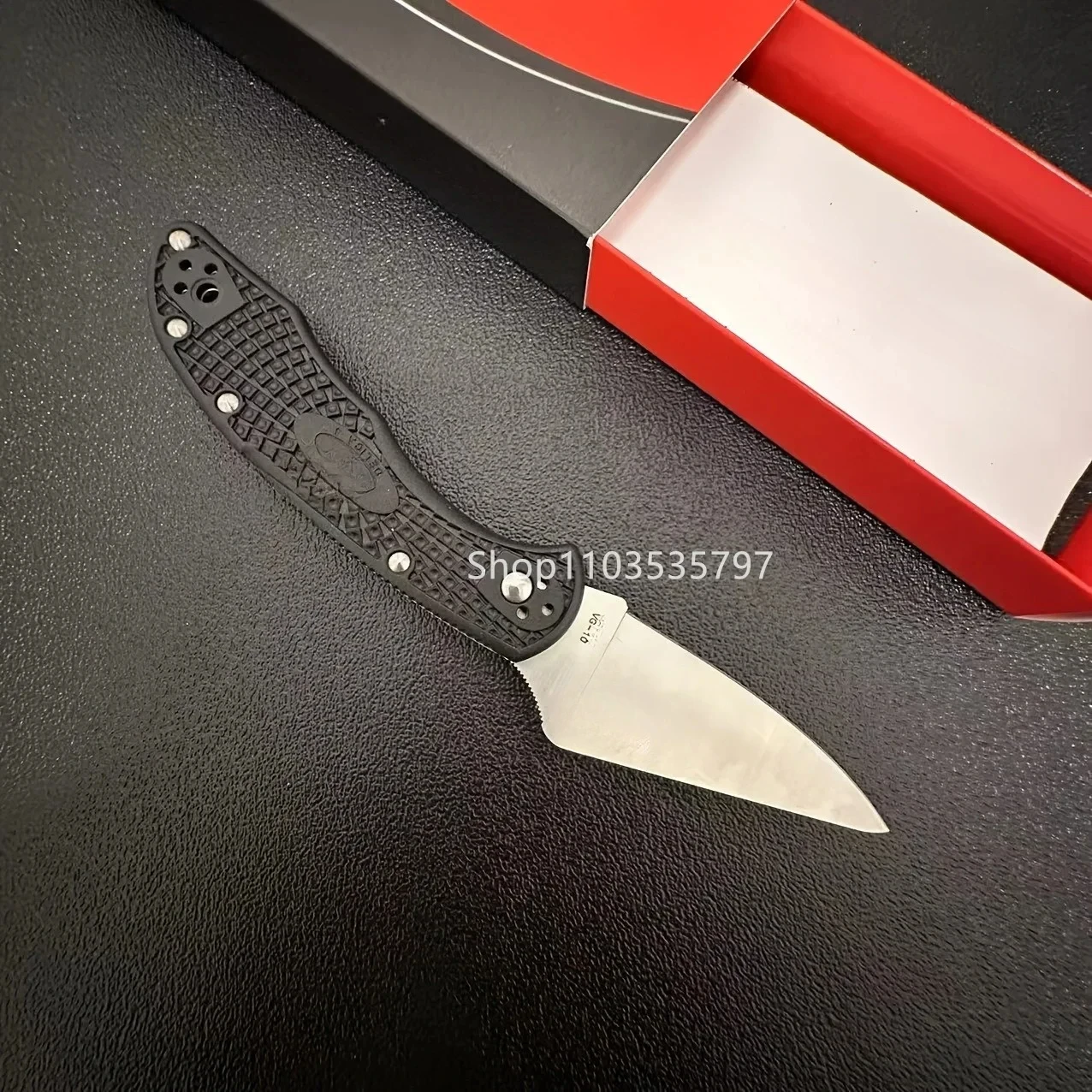 C11 Tactical Folding Knife with Nylon Handle, Spear Point Stainless Steel Blade for Outdoor Camping & Survival EDC Pocket Knife 5