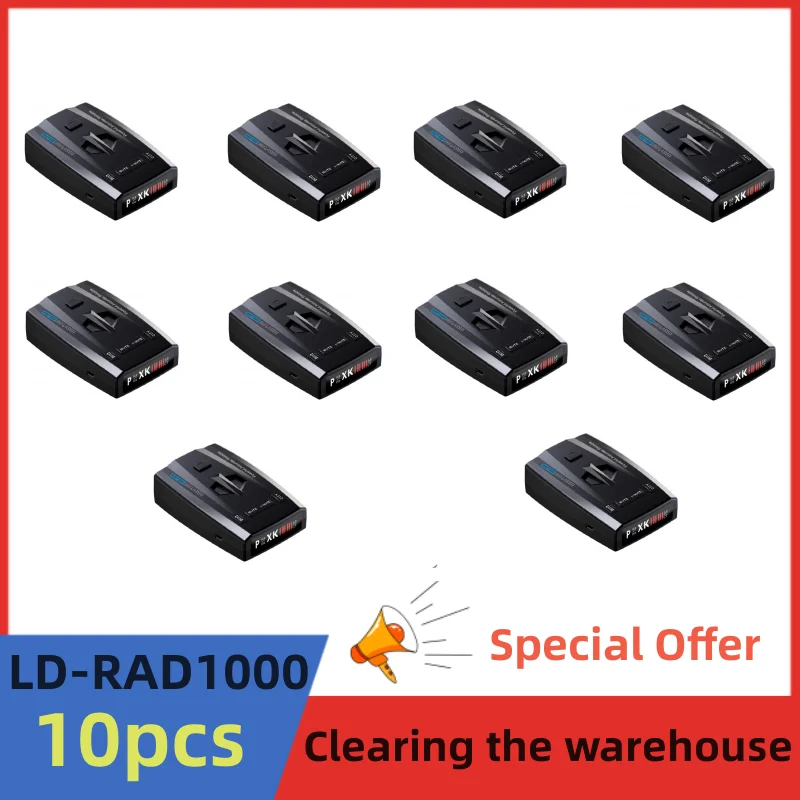 10pcs Automotive electronic safety alarm device speed reminder LD RAD1000 V7 V3