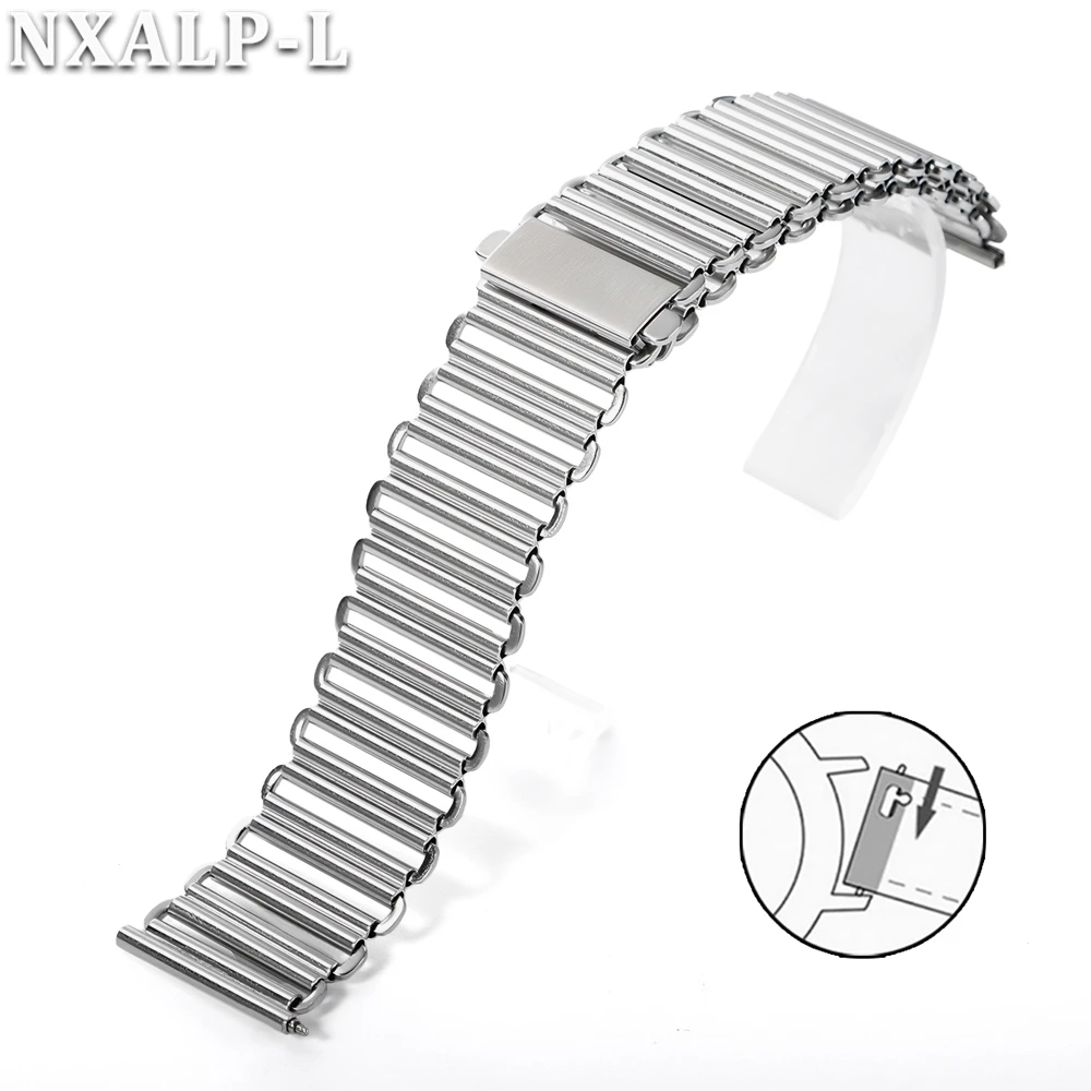 Premium Stainless Steel Quick Release Watch Strap - High Quality Metal Bonklip Bracelet Accessories