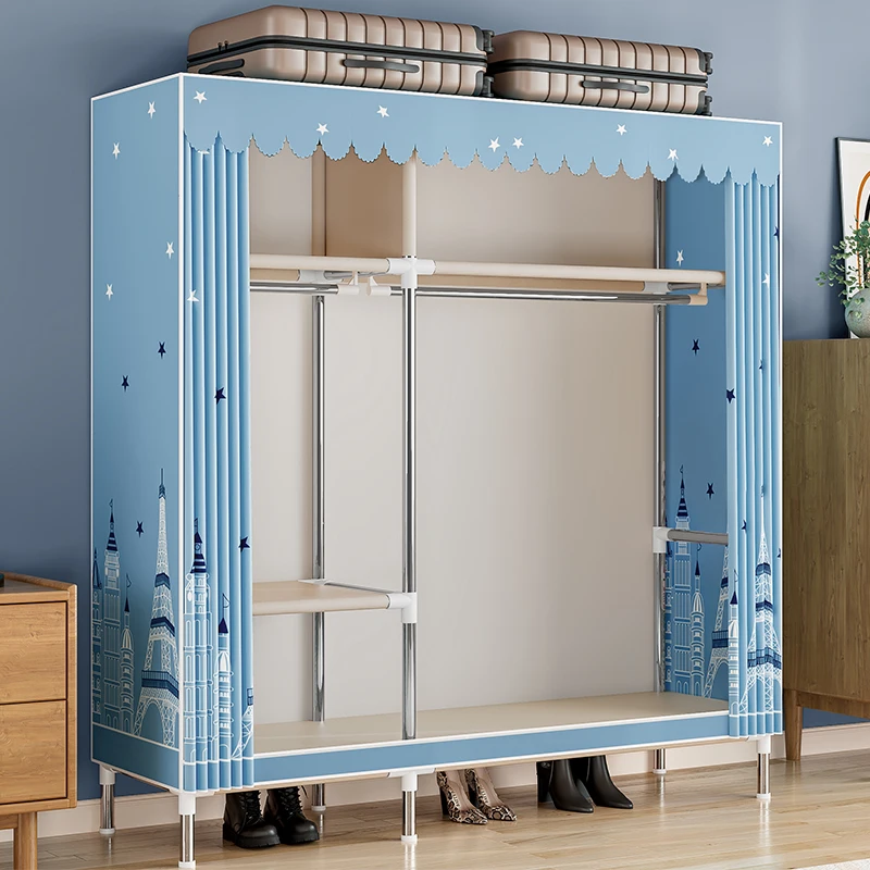 Children's Cabinet Baby Wardrobes Kids Storage Cabinet Organizer Assembly Clothes Wardrobe Girl Secret Locker Plastic Furniture