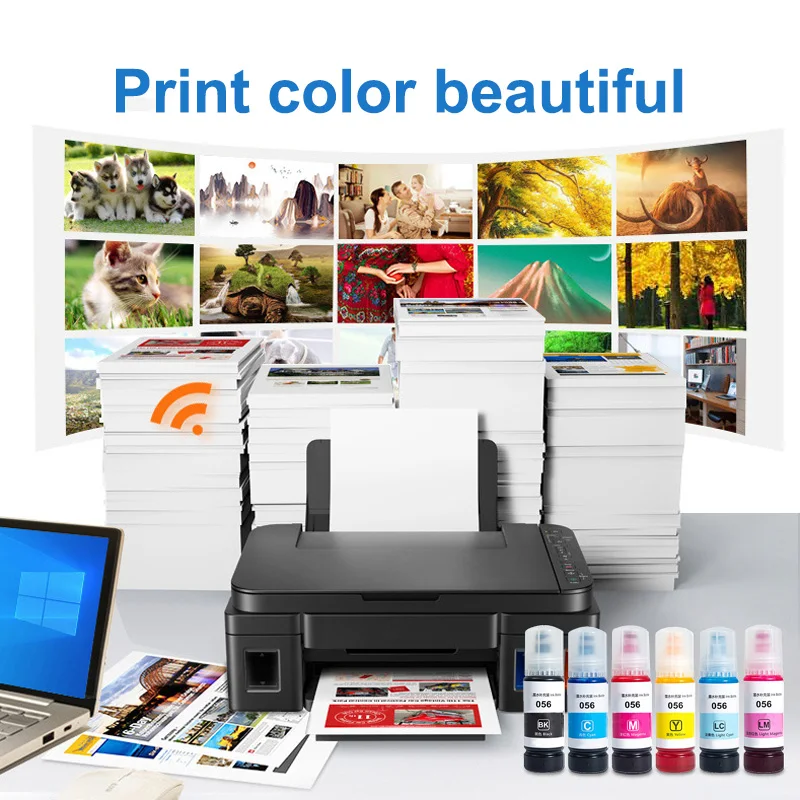 Compatible with Epson Printer Consumables 056 057 Ink L18058 Ink Bin Filling Epson L8058 L8050 L18050 Color