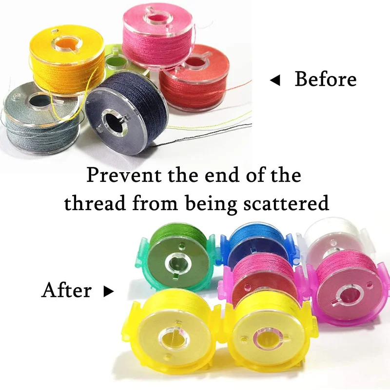 Plastic Bobbin Clips Sewing Thread Spool Accessories Easy Use Holders  Organizers