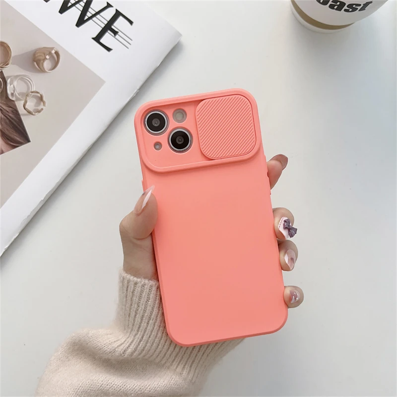 ตัวเลือกสินค้า เคสซิลิโคนนิ่มสีสดใส ป้องกันเลนส์กล้อง