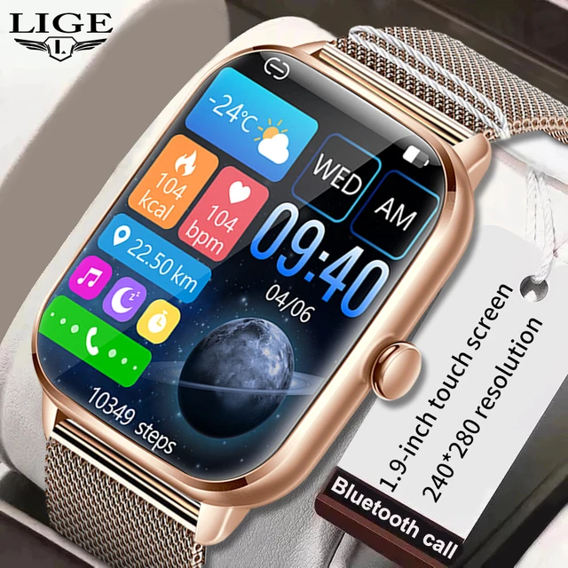 LIGE Voice Assistant Bluetooth Call Smart Watch