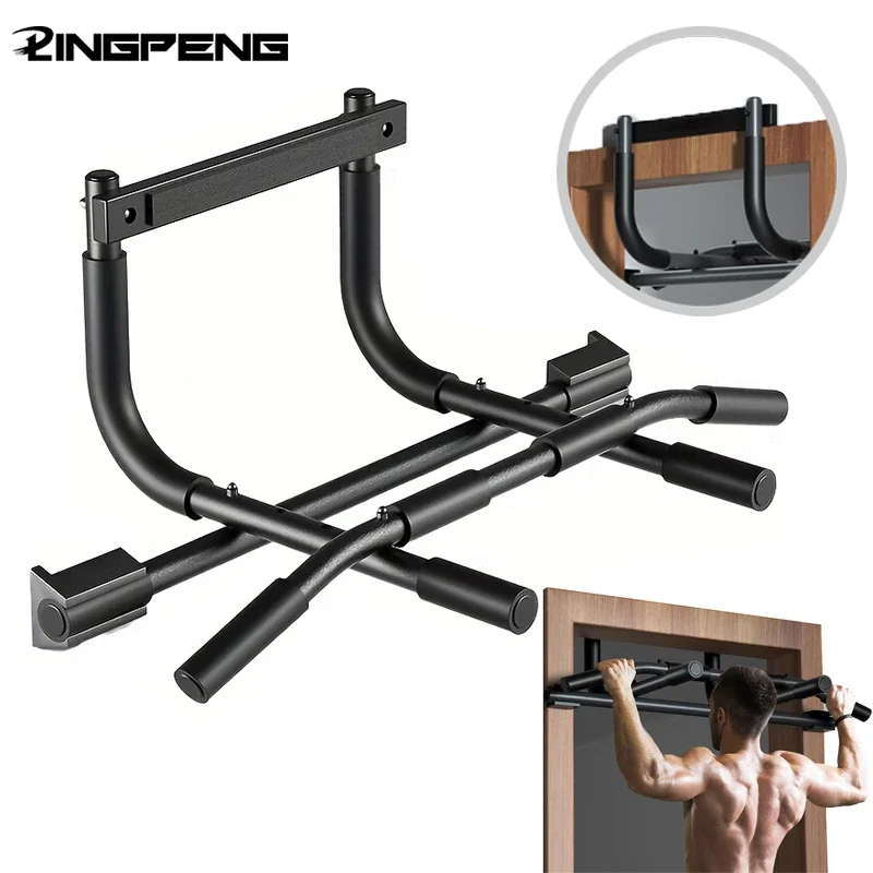 도어 프레임 풀업 바, 나사 없는 도어 프레임 턱걸이 바 업그레이드, 휴대용 근력 운동 도어 프레임 풀업 바
