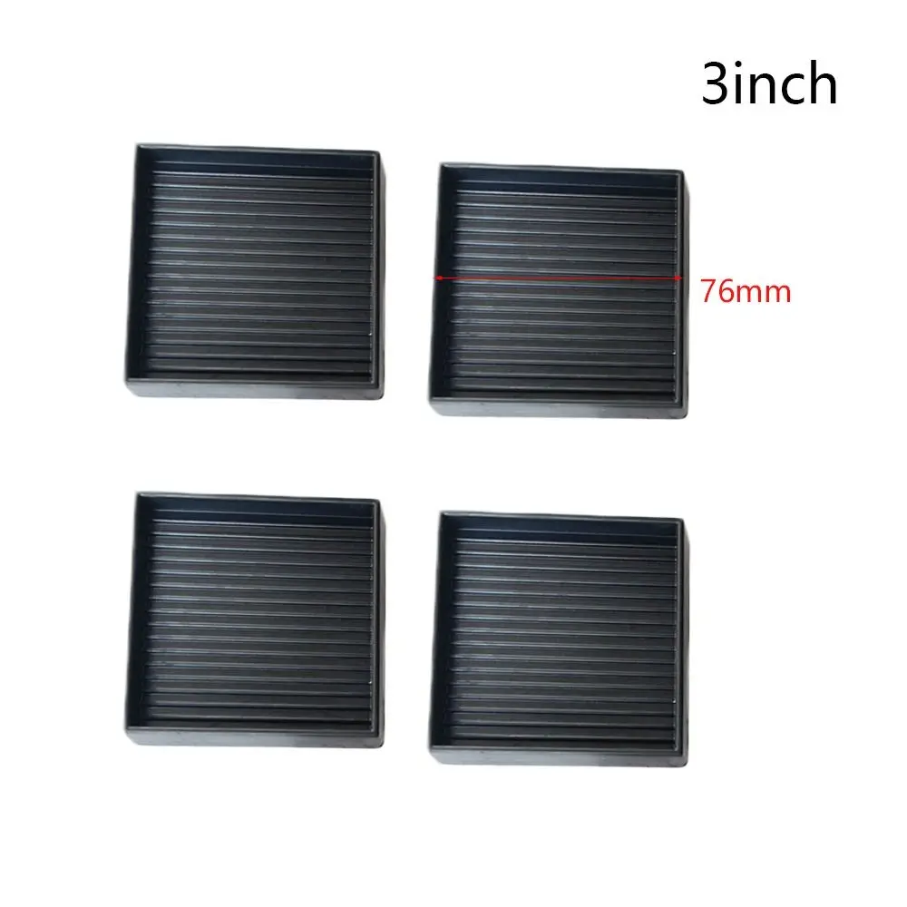 Set of 4 Non-Slip Rubber Furniture Pads and Caster Cups