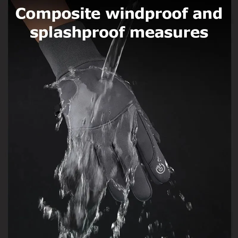 Guanti invernali touch screen impermeabili antivento termici per corsa sci ciclismo guida escursionismo - regali caldi per uomini e donne_voghion.com