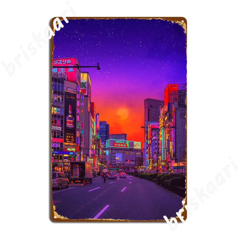 

Токийский закат, металлический знак, проектирование паба, гаража, кинотеатра, подписка, плакаты