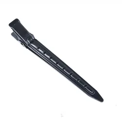 Professional Stainless Steel Hair Sectioning Clips - Pack of 5/10 (5pcs Black)