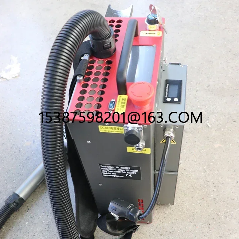 Portable Backpack 100W Rust Oil Removal Pulsed lase Cleaning Machine For Urban Graffiti Wood Metal Stone Brick