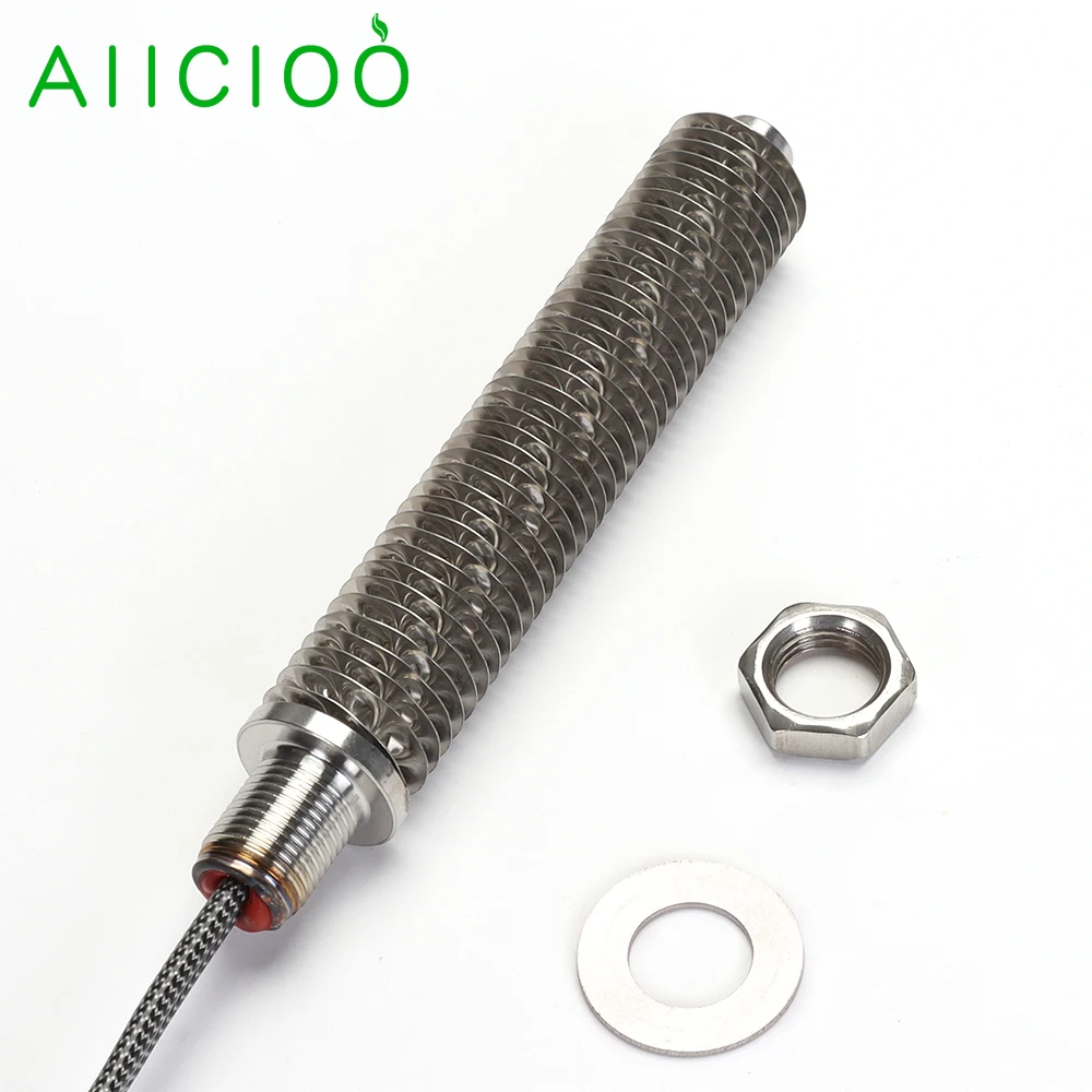 Aiicioo M18 Calefator da Alcatela para o Calefator Ardente Seco 100w 200w 300w 400w 500w do Calefator do Cartucho do Elemento de Aquecimento Tubular do ar 220v