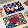 Britto Quick Drying Dish Mat Printed Kitchen Non-slip Coffee Cup Pad Drain Mats Dinnerware Cup Bottle Placemat 1