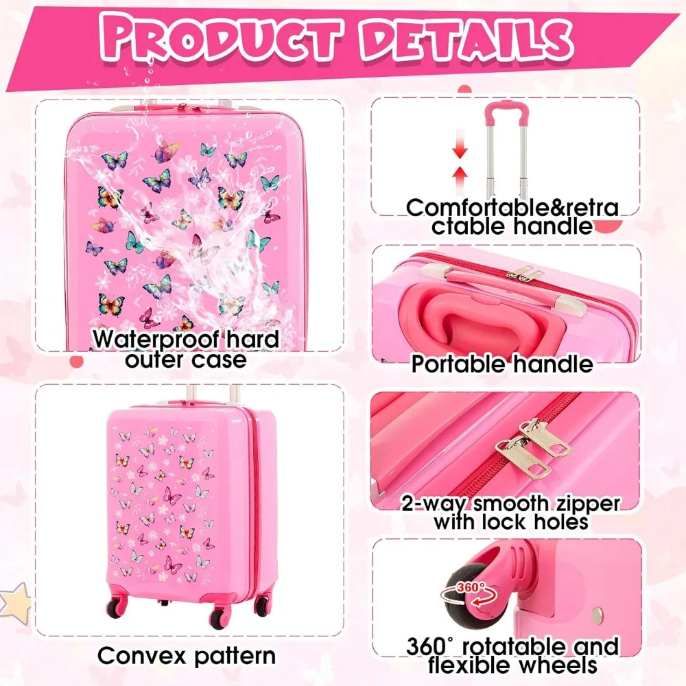 Kids Travel Luggage Set 4