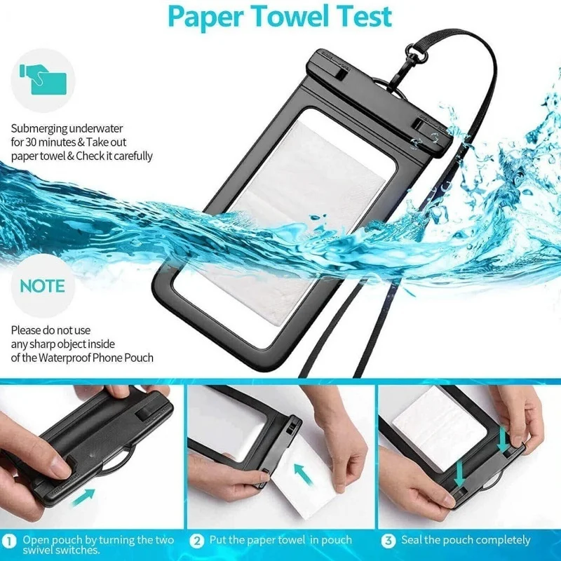 Waterproof Touch Screen Phone Case - Lightweight, Sealed, and Portable