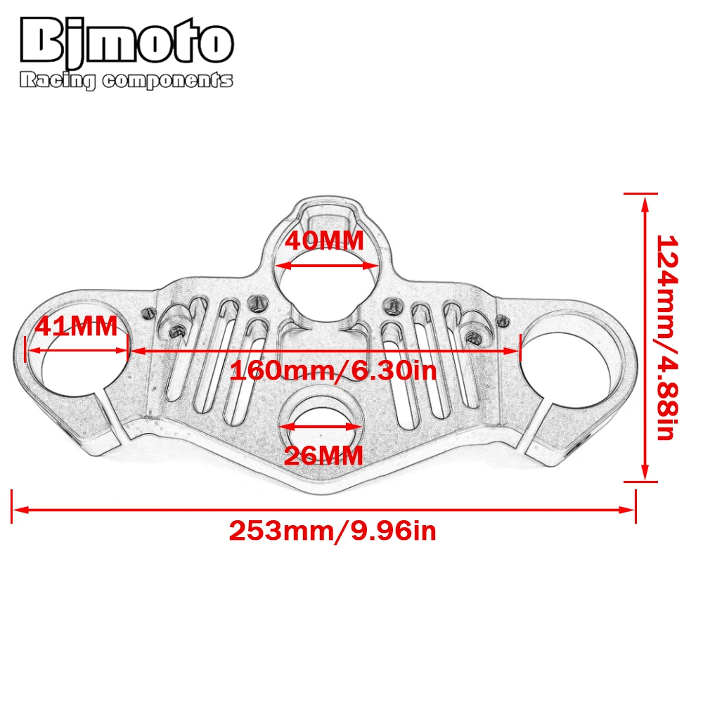 2023-2018 Ninja400 Motorcycle Front Fork Lowering Triple Tree