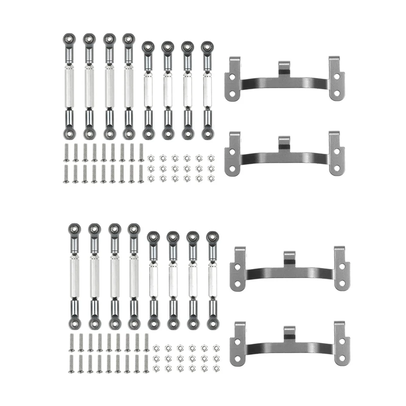 

2 комплекта, металлический кронштейн для WPL B1 B14 B24 C14 C24 1/16 Titanium