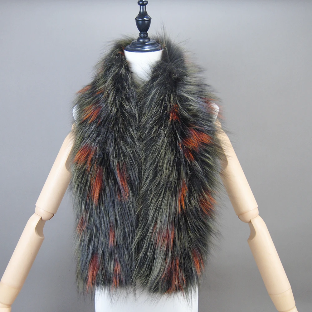 Women Real Fox Fur Scarf Fashion Lady Winter Warm Soft Knitted Real Fox Fur Neckerchief Quality Natural Ring Scarves