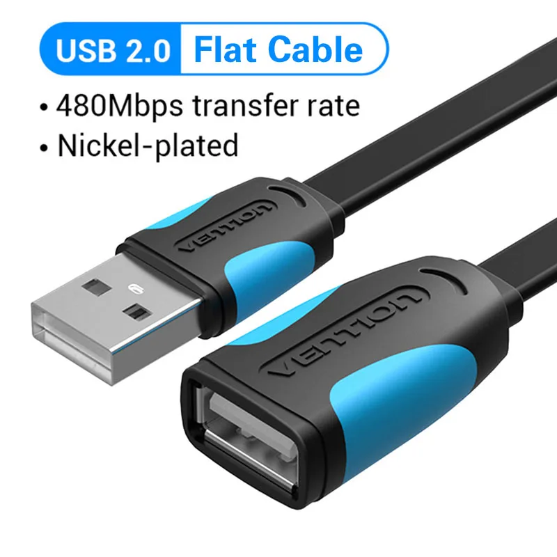 High-Speed USB Extension Cable - Male to Female Extender (Available in 0.5M to 3M Lengths)