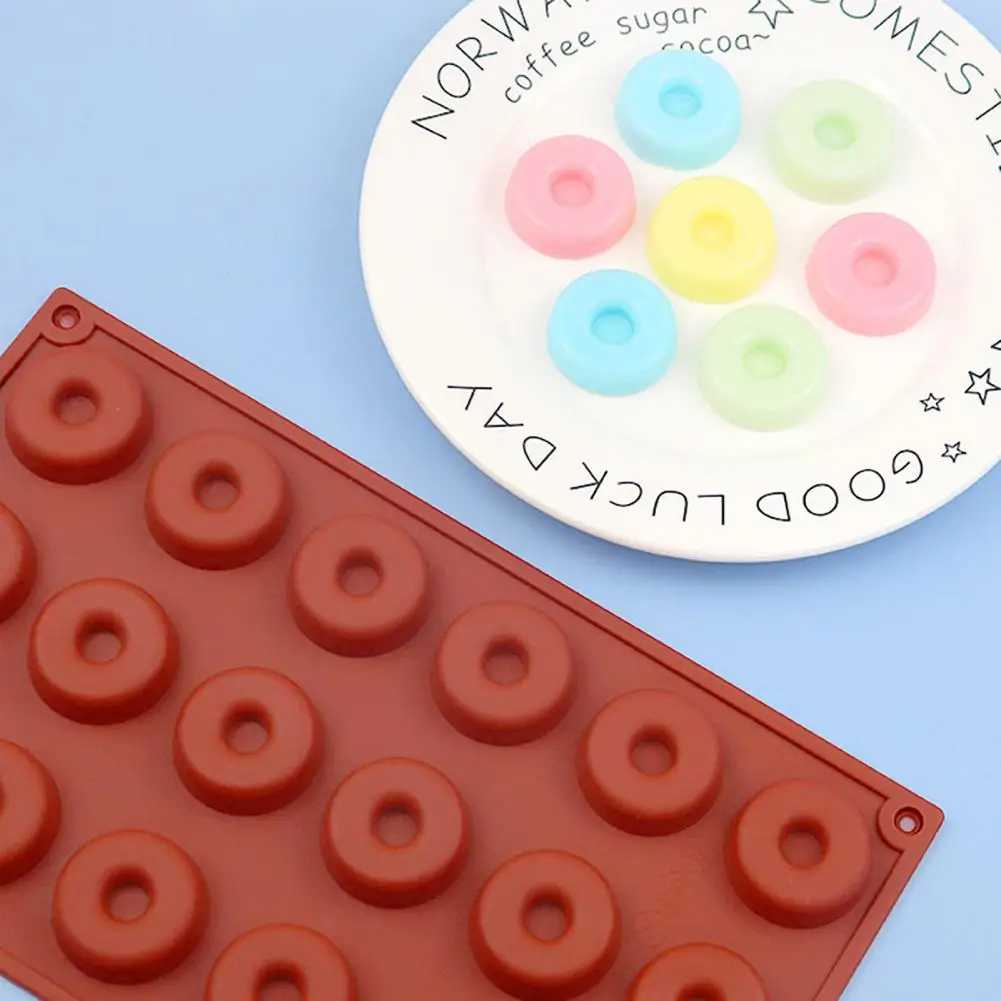 

Microwave Safe Donut Mold Non-stick Silicone Donut Baking Molds Heat Resistant Easy to for Cakes Cookies Desserts Silicone Donut