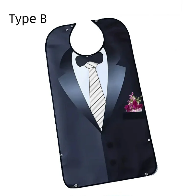 Adult Waterproof Mealtime Bib Cloth Protector Apron