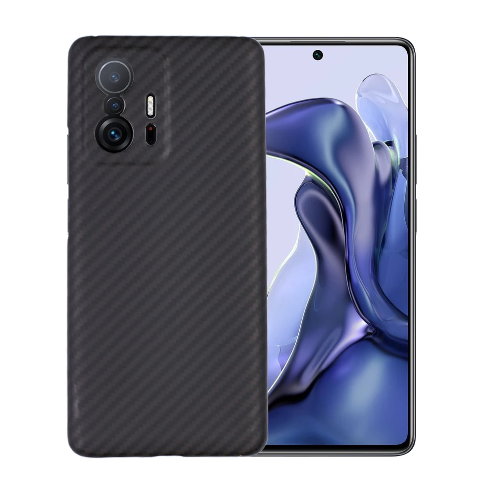 Real Carbon Fiber Case for Xiaomi 11t Case Cover Aramid Fiber Shockproof Protection Cover for Xiaomi Mi 11TPro Phone Accessories