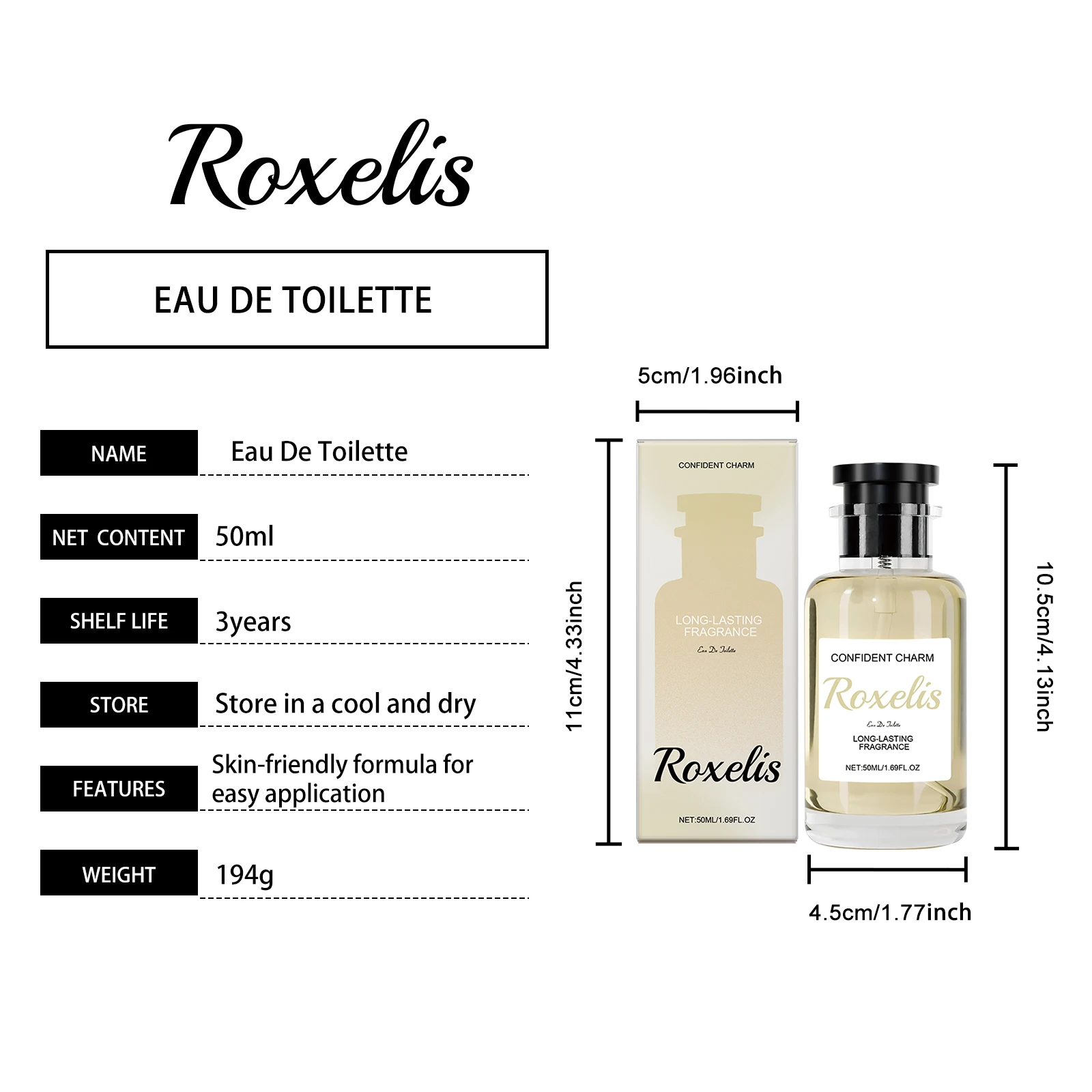 Roxelis Long-lasting Wood Bergamot Eau De Toilette Unisex Fragrance_voghion.com