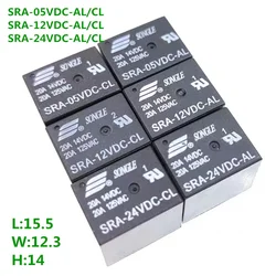 50PCS/Iot Original New SRA-05VDC-AL SRA-12VDC-AL SRA-24VDC-AL -CL 20A 4Pin 5Pin 5V 12V 24V Automobile relay