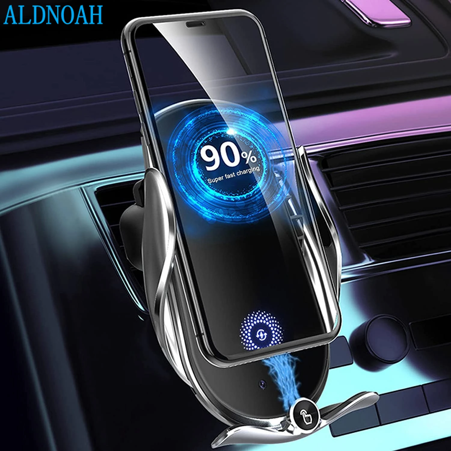 

15W Automatic Car Wireless Charger for iPhone 14 13 12 11 XR X 8 Samsung S23 S22 Magnetic USB Fast Charging Phone Holder Mount