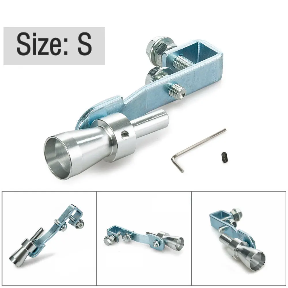 EPMAN 1PC Universal Car Turbo Sound Whistle Muffler Exhaust Pipe Blow off Vale BOV Simulator Whistler Size S/M/L/XL EP-W00