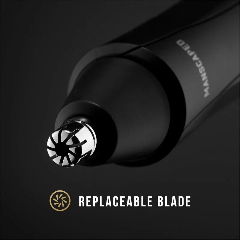 MANSCAPED™ The Weed Whacker™ Nose and Ear Hair Trimmer – 9,000 RPM Precision Tool with Rechargeable Battery, Wet/Dry, Easy to 4