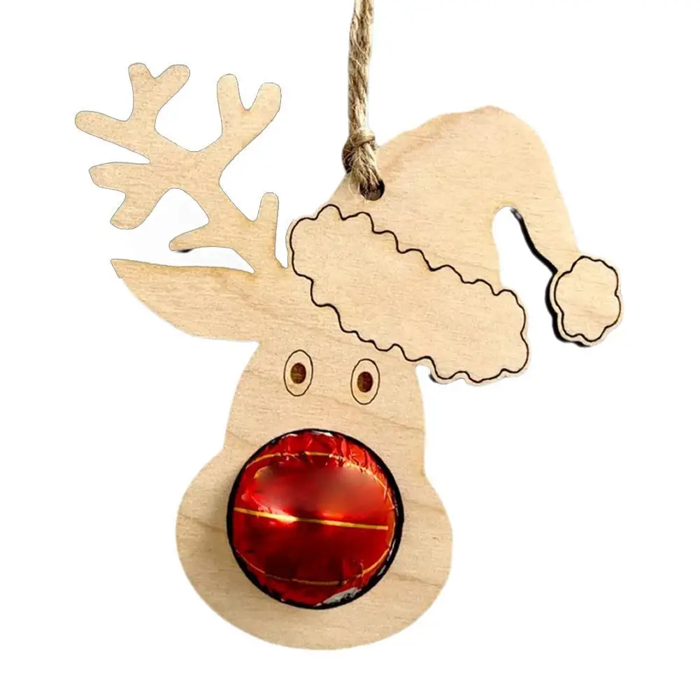 thumbnail image 1 of Christmas Decoration Wooden Wallet Bell Pendant Diy Christmas Tree Pendants For Home Xmas Navidad Gifts New Year 2023, 1 of 5
