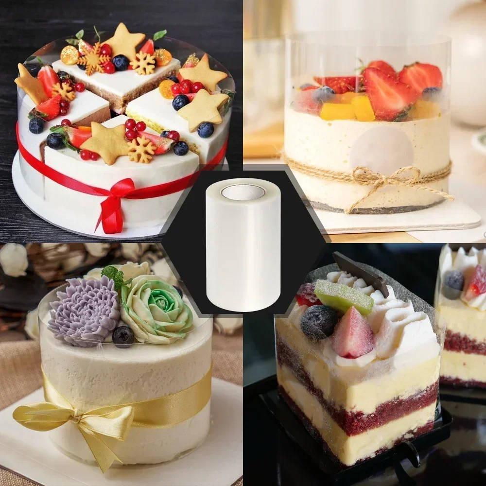 Roll Cake Surround Film - Transparent Acetate Baking Accessory