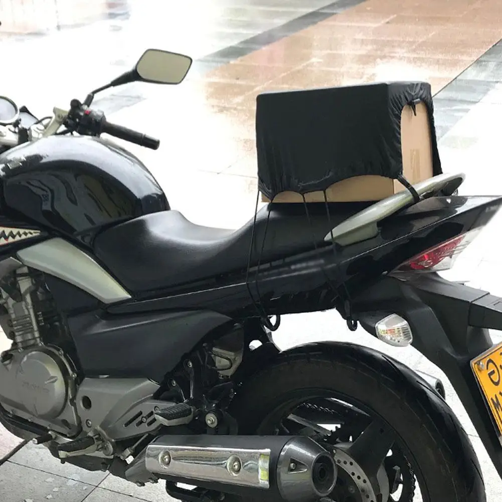Waterproof Elastic Motorcycle Luggage Cover Cargo Net Helmet Holder Tail Bag Oil Tank Cover With 6 Hooks Motorcycle Accessories motorcycle cargo net motorcycle bungee net motorcycle luggage net motorcycle helmet holder motorcycle tail bag