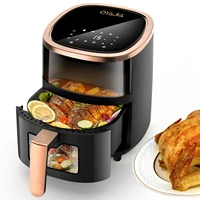OYAJIA 6L Air Fryer with Smart Touch Display 60 Minutes Timer & 80°C-200°C Adjustable Temperature& 8 Preset Cooking Modes 1