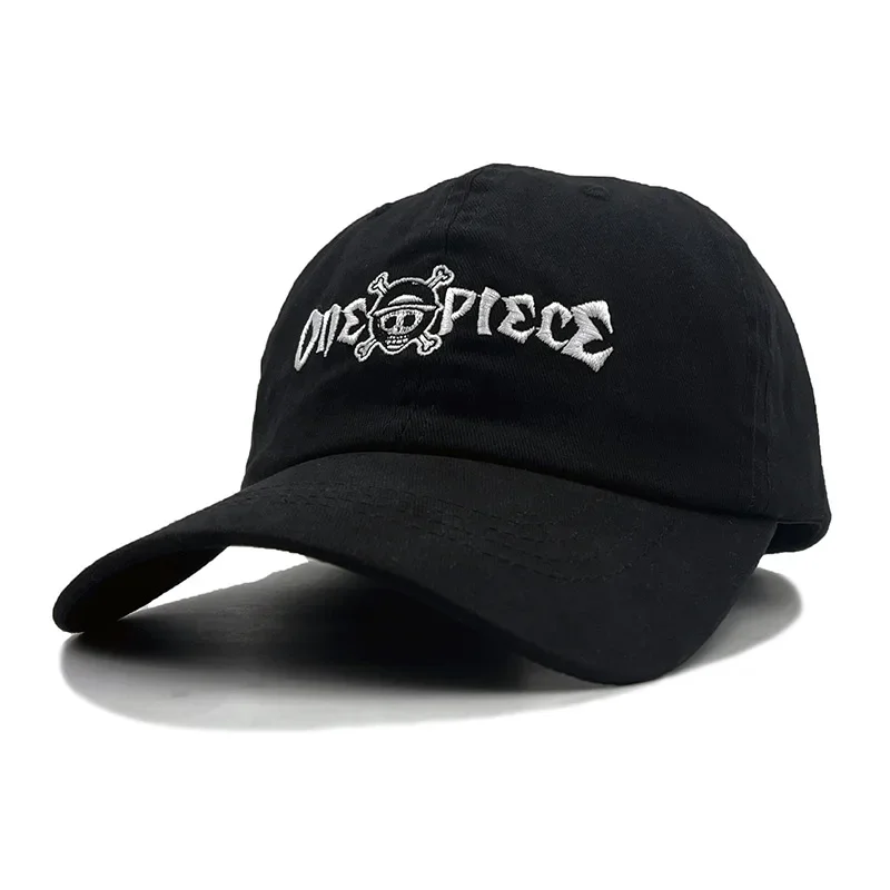 One Piece Anime Hat Japanese Anime 100% Cotone Ricamo Berretto Da Baseball Snapback Unisex Fashion Outdoor Leisure Summer Caps
