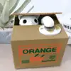 Piggy Bank Greedy Cat Fun Automatic Stealing Money Coin Bank With Sound Effects Cute US Coins Compatible Money Saving Box 2