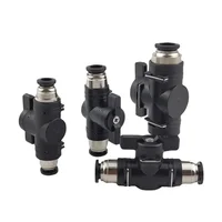 BUC Pneumatic Manual Valve - Straight Head Quick Coupling Steering Switch Manual Ball Valve for Air Hose (4mm,6mm,8mm,10mm,12mm) 2